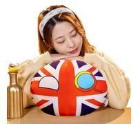 Genérico Bolas De Campo - Muñeco De Pelota Nacional Peluche para Niños - Country Ball Anime Almohasda Cojín Decoración del Hogar, Regalo para Niños Niñass