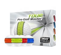 Genérico Bolas De Golf De Colores, 12 Bolas De Práctica, Herramienta De Entrenamiento, De Apuntado Orbital 360 Grados, Accesorios Deportivos Portátiles para Golfistas