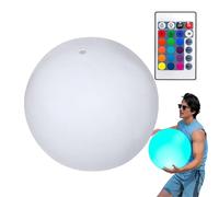 Generico Bolas de luz para la playa - PVC 60 cm 38 cm Inflatable | LED Pool Ball With 16 Colors 4 Modes Remote Control | Glowing Beach Ball For Kids Summer Parties Pools Games Beachs Decorations Use