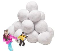 Genérico Bolas De Nieve Artificiales: Juego De Invierno En Interiores con Bolas Realistas Y, Colección Nieve De Tela Resistente, Accesorios De Actividades Festivas para Juegos Grupales |