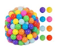 Genérico Bolas de Piscina de Colores Brillantes - 7cm de Diámetro, Material PE Seguro, 50 Unidades, Ideal para Juegos Interiores y Exteriores, Mejora Habilidades Sociales