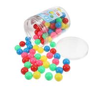 Genérico Bolas De Plástico Huecas Para Contar Problemas De Probabilidad, Canicas Coloridas Para Juegos De Matemáticas Chinos De 20mm, 100 Uds.