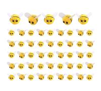 Genérico Bolas Para Manualidades De Abejas De Fieltro De Lana, Miniadornos De Abejorros De Felpa, Decoración De Animales De Fieltro, Suministros Para Manualidades DIY | Pequeñas Abejas Falsas Para