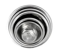 Genérico Boles de Mezcla de Acero Inoxidable | Juego De 5 Piezas Para Preparar Comidas Y Sazonar - Para Almacenar y Servir Alimentos - para Hogar, Hotel, Restaurante, Cocina, Comedor, Camping
