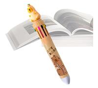 Genérico Bolígrafo retráctil - PP 6,3x0,71 pulgadas 22,3 g | Bolígrafos retráctiles 10 en 1, útiles escolares Lindo bolígrafo multicolor | Hogar, Trabajo, Negocios, Club