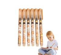 Generico Bolígrafos Capybara | Bolígrafos de tinta de gel borrable | Penns Capybara | Bolígrafo de impresión de 0,5 mm de secado rápido | Bolígrafo de tinta para animales, papelería para estudiantes