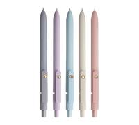 Genérico Bolígrafos de gel - Bolígrafos de gel negros | Herramienta de escritura de punta fina de secado rápido, creativa, para diario, tomar notas, aprendizaje escolar, 5 piezas