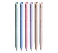 Genérico Bolígrafos de Gel Coloridos,Bolígrafos para Tomar Apuntes | 6 Piezas Retráctiles Punta Fina 0.5mm Escritura Suave Papelería Multicolor Para Bocetos Notas Dibujos Garabatear