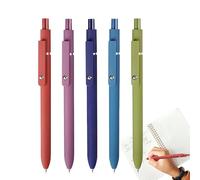 Generico Bolígrafos de tinta de gel, bolígrafos de gel para diario - Bolígrafo de portátil, juego de 5 de punta fina, rodillo de secado rápido para tomar notas en el diario