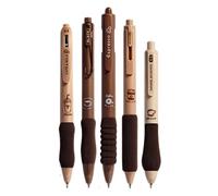 Genérico Bolígrafos gel retráctiles,5 piezas, punta 0,5 mm, tinta negra, café | Bonitos Bolígrafos Para Journaling | Para Niños Y Adultos, Escuela, Aula, Oficina, Tomar Apuntes Y Escribir