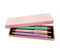 Genérico Bolígrafos Para Mujer - Set de 3 Bolígrafos Originalidad de Escritura - Para Mujeres Amigas Colegas | Para Cotizaciones Motivadoras Oficina Regalos Amias Maestras Enfermeras