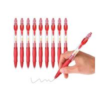 Generico Bolígrafos roller, bolígrafos de punta fina | Bolígrafos retráctiles para una escritura - de bala de 10 unidades, bolígrafo de 05 mm para niños, escuela, escritura, toma de notas, firma