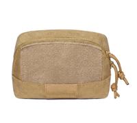 Genérico Bolsa Admin MOLLE Riñonera Horizontal para Smartphone, Paquete Accesorio Compacto Suitable for Chest Systems Deporte(Brown)