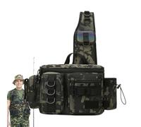 Genérico Bolsa Banana de Pesca | Portacaña de pescar Portaaccesorios para bolso de hombro - Bolso bandolera ligero resistente al agua, Bolsa de mosca, mosca, senderismo, Portaequ, Pequeño, C, Consulte