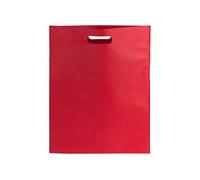 Generico Bolsa caja regalo bolsa asas troqueladas fuelle fiesta sobre, rojo, 1 count (Pack of 1)