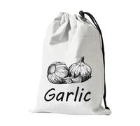 Generico Bolsa de almacenamiento de cebollas - Bolsa de tela para cebollas y patatas, contenedor grande de alimentos reutilizable con cremallera lateral para despensa cocina casa fruta, Un,