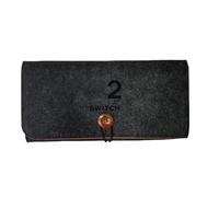 Genérico Bolsa de Almacenamiento de Fieltro para Switch 2 - Estuche de Transporte Premium Antigolpes con 5 Ranuras para Juegos, Forro Protector Ultra Suave, Funda de Viaje Delgada (Negro)