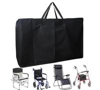 Genérico Bolsa de Almacenamiento de Silla Plegable Bolsa de Almacenamiento de reclinadores de Servicio Pesado con Mango | Caso Organizador de reclinables para Toallas de Silla de Ruedas de