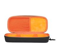 Genérico Bolsa de Almacenamiento Dura de EVA para Altavoz y micrófono JBL PartyBox ES, Estuche de Viaje portátil con Bluetooth K Song (Negro Naranja)