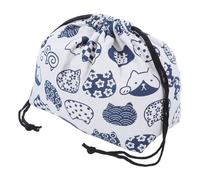 Genérico Bolsa de Almuerzo Japonesa Diseño Portátil con Asa de Algodón y Lino con Cierre de Cordón Estilo Japonés Clásico Adecuado para Picnic y Oficina