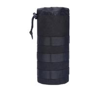 Generico Bolsa de botella de agua estable con cierre seguro, portable bolsa portable para hidratación, práctica botella de agua para senderismo, viajes, camping y actividades al aire libre, Negro ,