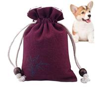 Genérico Bolsa De Cenizas para Perros - 10 X 13 X 1 Cm De Bolsa Pequeña | Ceniza De Gato | para De Gato con Un Cable De Cable | Bolas Conmemorativas De Luz para Perros con Tren De Cordón