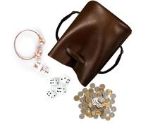 Genérico Bolsa de con cordón - Bolsa de negro,Bolsas transparentes de PU para dulces, monedero para mujer, cordón de sellado para dados, piedras, piezas pequeñas, lentes de cámara, fichas