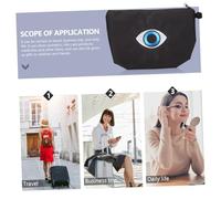 Genérico Bolsa de Cosméticos con Evil Eye Neceser Portátil para Viaje Organizador de Maquillaje Multifuncional con Espacio para Mujeres y Fitness