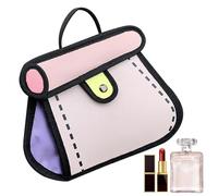 Genérico Bolsa De Dibujo 2d, Bolsa De De Dibujo 2D De Moda | Bolso De Hombro Para Mujeres Para Viaje De Negocios, Uso Diario, Viajar, Fiesta, Cita Te Harán Parecer Un Personaje De Cómic Con Su Diseñs