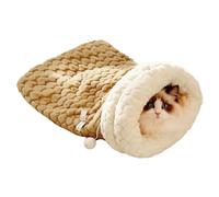 Generico Bolsa de dormir para gato, bolsa de dormir suave y cálida para gatos, manta de invierno para mascotas, conejito pequeño, animales pequeños, sala de estar, dormitorio, balcón, cama de invierno