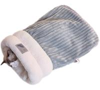 Generico Bolsa de dormir para mascotas, bolsa de dormir para mascotas, semicerrada, cueva cuddle para dormir, de tres capas para mascotas