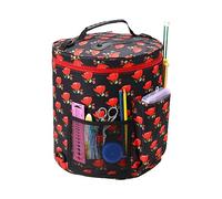 Genérico Bolsa De Ganchillo,Bolsa De Tejer,Bolsa organizadora de Ganchillo con Cremallera - Organizador de Tela Oxford con asa, Bolsa de Almacenamiento de Lana para tejedor de Ganchillo