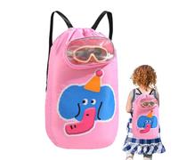 Genérico Bolsa De La Piscina Para Niños Con Cierre De Cordón, Mochila De Playa A Prueba De, Mochila Ligera De Viaje, Diseño De Animales De Dibujos Animados, Material A Prueba De Y Resistente Al Agu