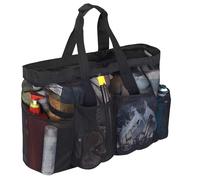 Genérico Bolsa de malla para playa | Bolsa de viaje Organizador de ropa de piscina | de playa grande para artículos esenciales de vacaciones, para ropa, botellas de agua, zapatos de, toallas, prote