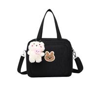 Genérico Bolsa de maternidad grande funcional para lactancia para mamá y bebé con compartimentos organizadores con bolsillos aislantes (Black 20 * 24CM)