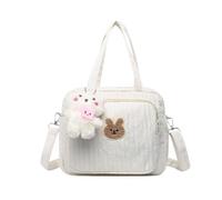 Genérico Bolsa de maternidad grande funcional para lactancia para mamá y bebé con compartimentos organizadores con bolsillos aislantes (White 20 * 24CM)