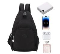 Genérico Bolsa de pecho de bolsillo múltiple - mochila de impermeable, bolsa de hombro de cuerpo cruzado | Mochila cruzada de bolsas de, bolsa de de nylon, bolsas de mujer para hombr