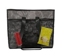 Genérico Bolsa De Playa Transpirable | Bolsa Tote de Malla para Piscina,Bolso Plegable Bandolera para Toalla, Sombrero, Botella de Agua, Llaves, Traje de Baño, Protector Solar y Gafas de Sol