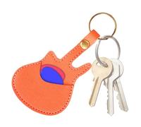 Genérico Bolsa de recogida de guitarra - Bolsa de 13,4 x 7 cm para el Plectrum de piel sintética | Puerta de guitarra de piel con músicos y entusiastas del Destino del Llavero, naranja, Se référer au
