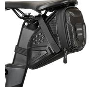 Generico Bolsa de sillín para bicicleta | Ciclismo de gran capacidad | Portaobjetos bajo el sillín de bicicleta de carretera - Para viajes en bicicleta, desplazamiento, aventuras, herramientas y
