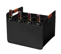 Genérico Bolsa De Transporte para 12 Botellas Vino - Bolsa Vino Plegable En Fieltro Grueso, Reutilizable Y Duradero | Soporte De Botellas Portátil para Tinto, Bebidas Alcohólicas Y Espíritus Negros