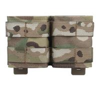 Genérico Bolsa Doble 5.56 con Insertos Internos, Funda Táctica MOLLE de Perfil Bajo Organizador para Cosplay Deporte Campaña(MC)