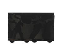 Genérico Bolsa Elástica Cuádruple Ligera Táctica, Funda de Almacenamiento Panel MOLLE para Cosplay Deporte Campaña Organizador(BlKMC)