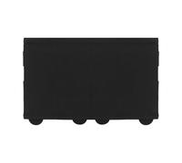 Genérico Bolsa Elástica Cuádruple Ligera Táctica, Funda de Almacenamiento Panel MOLLE para Cosplay Deporte Campaña Organizador(BLK)
