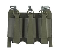 Genérico Bolsa Elástica Táctica Triple con G-Hooks, Panel Frontal Chaleco Funda Portaobjetos para Cosplay Deporte(OD)