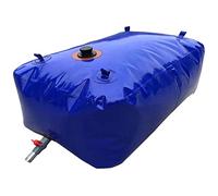 Genérico Bolsa Flexible De PVC para Almacenamiento De Agua, Contenedor De Agua Portátil De Gran Capacidad para Acampar, para Resistencia A La Sequía, Riego-Blue Azul||1000L