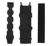 Genérico Bolsa Larga Táctica V2 Funda Extendida, Doble Método Montaje Tiras de Organizador para Cosplay Deporte Campaña(BLK)