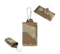Genérico Bolsa Llave Silenciosa Organizador Tela Compuesta Compacto, Estuche Anti Ruido para Airsoft Paintball Ciclismo Deporte(Brown2,1 Pack)