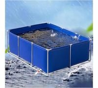 Genérico Bolsa Multifuncional Impermeable de PVC para Estanque de Peces con válvula de Drenaje - Piscina Plegable de 300x100x70 cm para Suministro de Agua de Emergencia y Uso Exterior Resistente a de