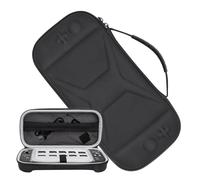 Genérico Bolsa Organizadora Negra para Switch 2 - Estuche Premium de Piel Sintética para Controlador, Base y Accesorios, Maletín Rígido de Viaje